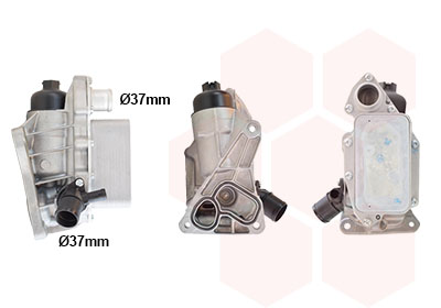 Oliekoeler motorolie Van Wezel 43013715