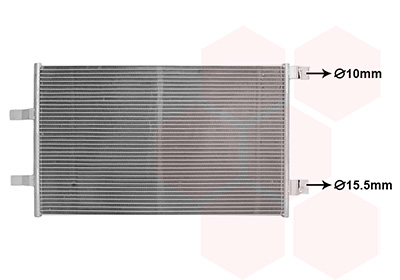 Condensor, airconditioning Van Wezel 43015706