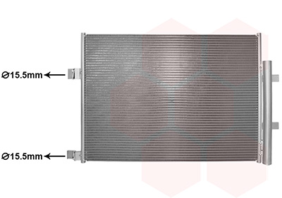 Condensor, airconditioning Van Wezel 43015707