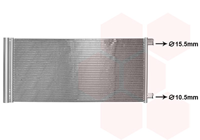 Airco condensor Van Wezel 43015709