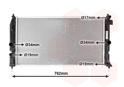 Radiateur Van Wezel 54012701