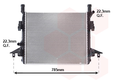 Radiateur Van Wezel 58012736