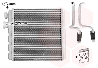 Kachelradiateur, interieurverwarming Van Wezel 58016707