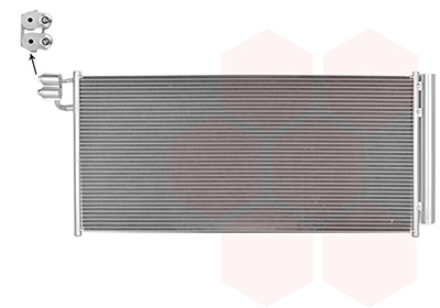 Airco condensor Van Wezel 74015706