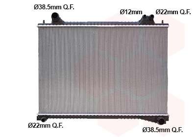 Radiateur Van Wezel 77012704