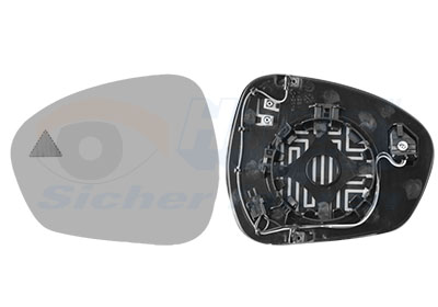 Buitenspiegelglas Van Wezel 0125835