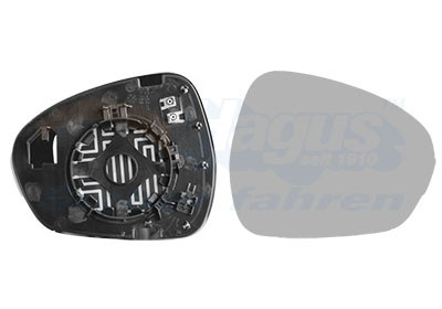 Buitenspiegelglas Van Wezel 0125838