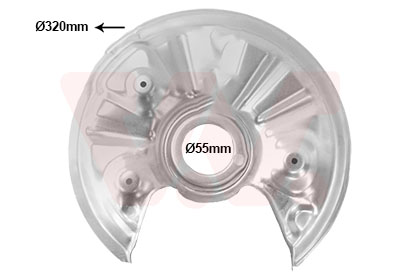 Dekplaat, remschijf Van Wezel 0372373
