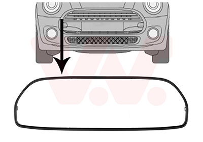 Frame, radiateurgrille Van Wezel 0529517