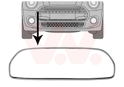 Frame, radiateurgrille Van Wezel 0529518