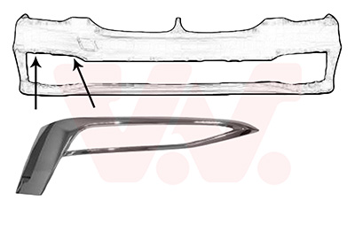 Voorbumper deel Van Wezel 0550582