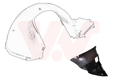 Wielkast bekleding voor rechts Van Wezel 0646436