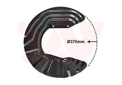 Dekplaat, remschijf Van Wezel 0682372