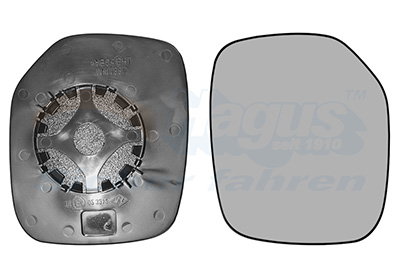 Buitenspiegelglas rechts HAGUS Van Wezel 0903832