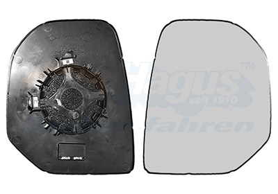 Buitenspiegelglas rechts HAGUS Van Wezel 0905838