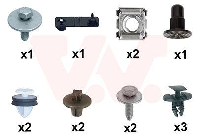 Montageset, achterscherm Van Wezel 0963796