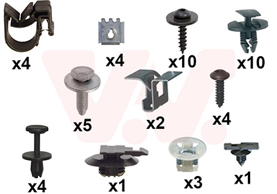 Montageset, achterscherm Van Wezel 0972796