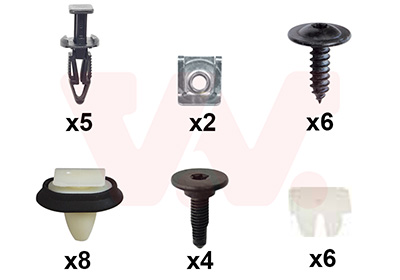 Montageset, bumper Van Wezel 0982793