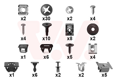 Montageset, bumper Van Wezel 0982794
