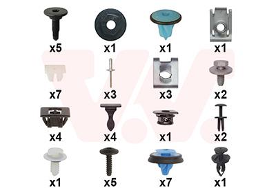 Montageset, achterscherm Van Wezel 0983796