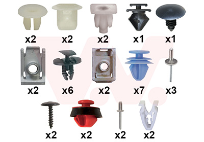 Montageset, achterscherm Van Wezel 0984796