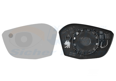 Spiegelglas, buitenspiegel Van Wezel 0989835