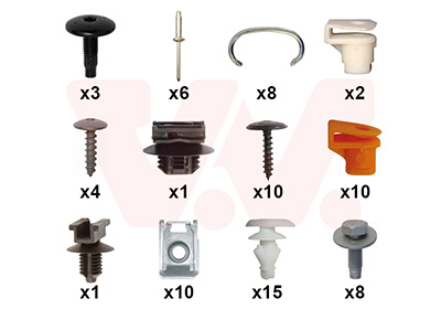 Montageset, bumper Van Wezel 0991794