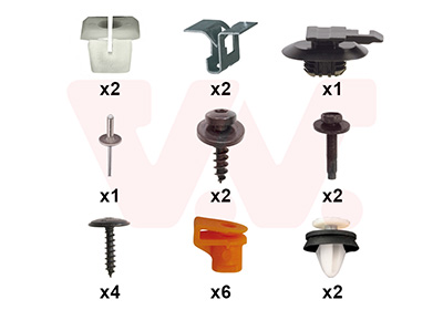 Montageset, bumper Van Wezel 0993793