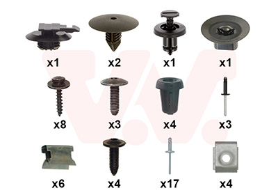 Montageset, bumper Van Wezel 1506794