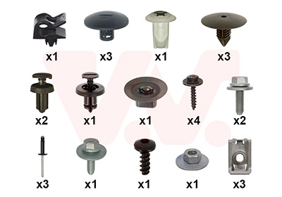 Montageset, achterscherm Van Wezel 1506796