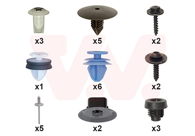 Montageset, achterscherm Van Wezel 1511796