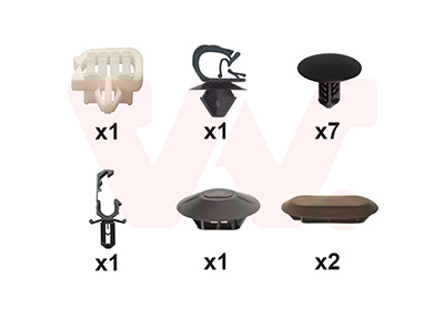 Montageset, motorkap Van Wezel 1528797