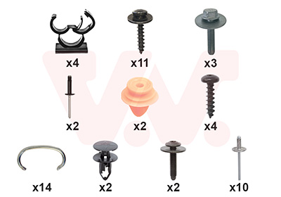 Montageset, bumper Van Wezel 1557794