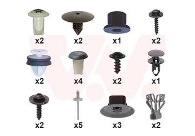 Montageset, achterscherm Van Wezel 1557796