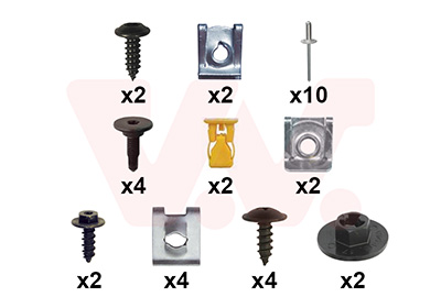 Montageset, bumper Van Wezel 1604793