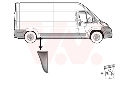 Sier- / beschermingspaneel, zijwand Van Wezel 1651416