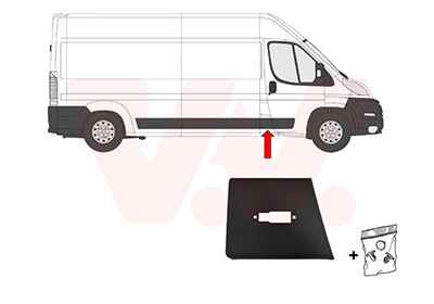Sier- / beschermingspaneel, zijwand Van Wezel 1652408