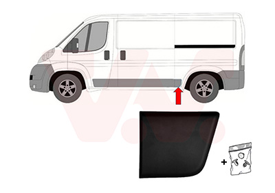 Sier- / beschermingspaneel, zijwand Van Wezel 1652417