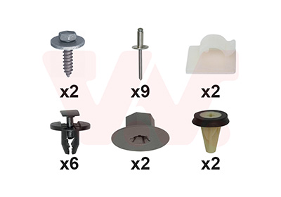 Montageset, bumper Van Wezel 1809793