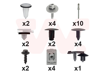 Montageset, bumper Van Wezel 1949793
