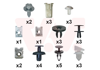 Montageset, achterscherm Van Wezel 1966796