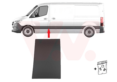 Sier- / beschermingspaneel, zijwand Van Wezel 2973415