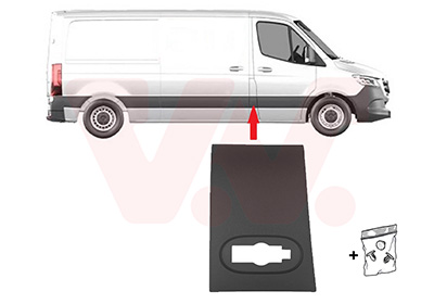 Sier- / beschermingspaneel, zijwand Van Wezel 2973418