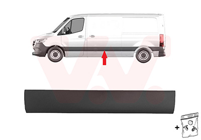 Sier- / beschermingspaneel, zijwand Van Wezel 2973423