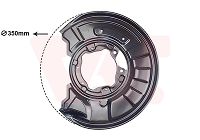 Dekplaat, remschijf Van Wezel 3091374
