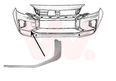 Sier- / beschermingspaneel, bumper Van Wezel 3266584