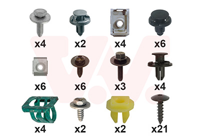 Montageset, bumper Van Wezel 3336794