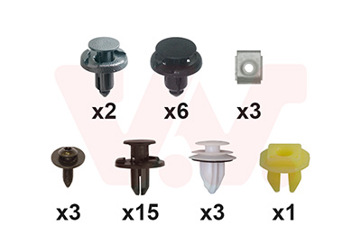 Montageset, achterscherm Van Wezel 3336796