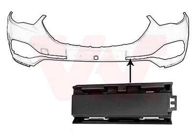 Sier- / beschermingspaneel, bumper Van Wezel 3729581