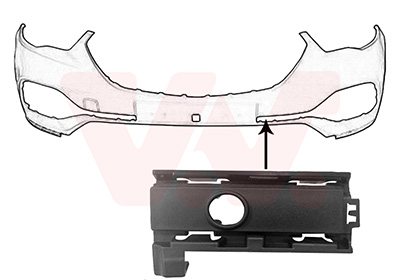 Sier- / beschermingspaneel, bumper Van Wezel 3729583